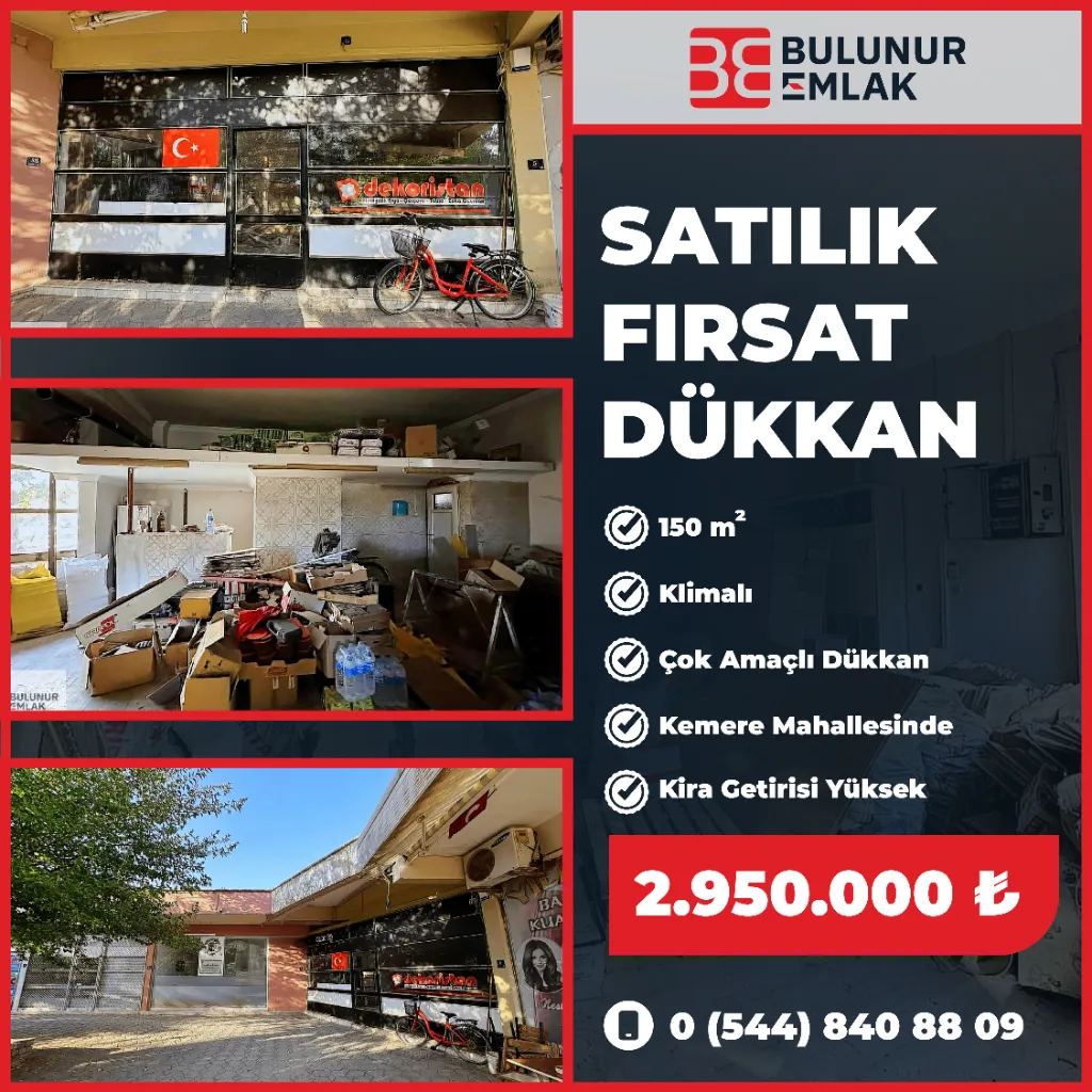 KEMER DE KAÇMAZ FIRSAT ÇOK AMAÇLI DÜKKAN