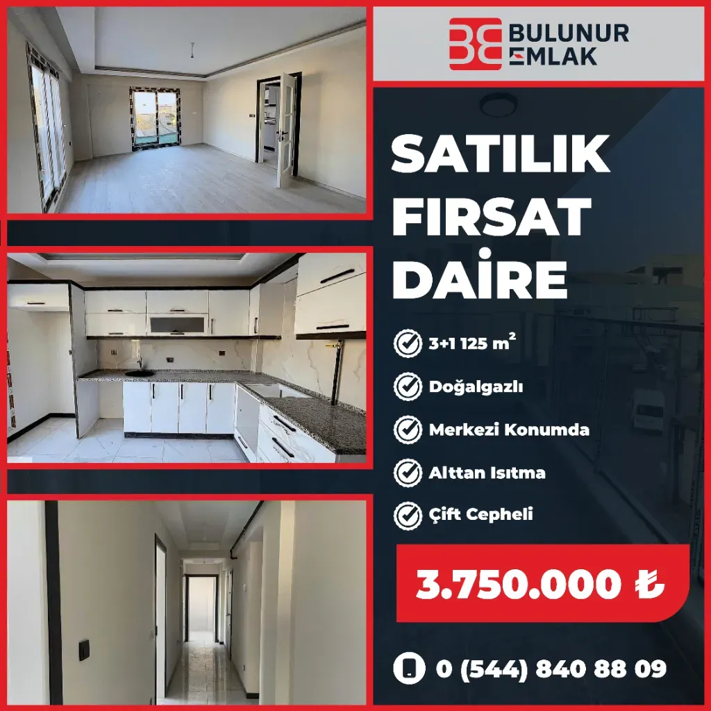 UMURLU ÇARŞIDA KAÇMAZ FIRSAT SIFIR 3+1 DAİRE