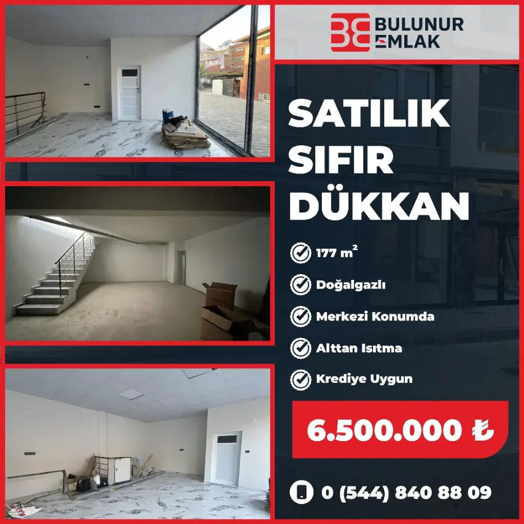 UMURLU KÖŞE KONUMLU SIFIR DÜKKAN