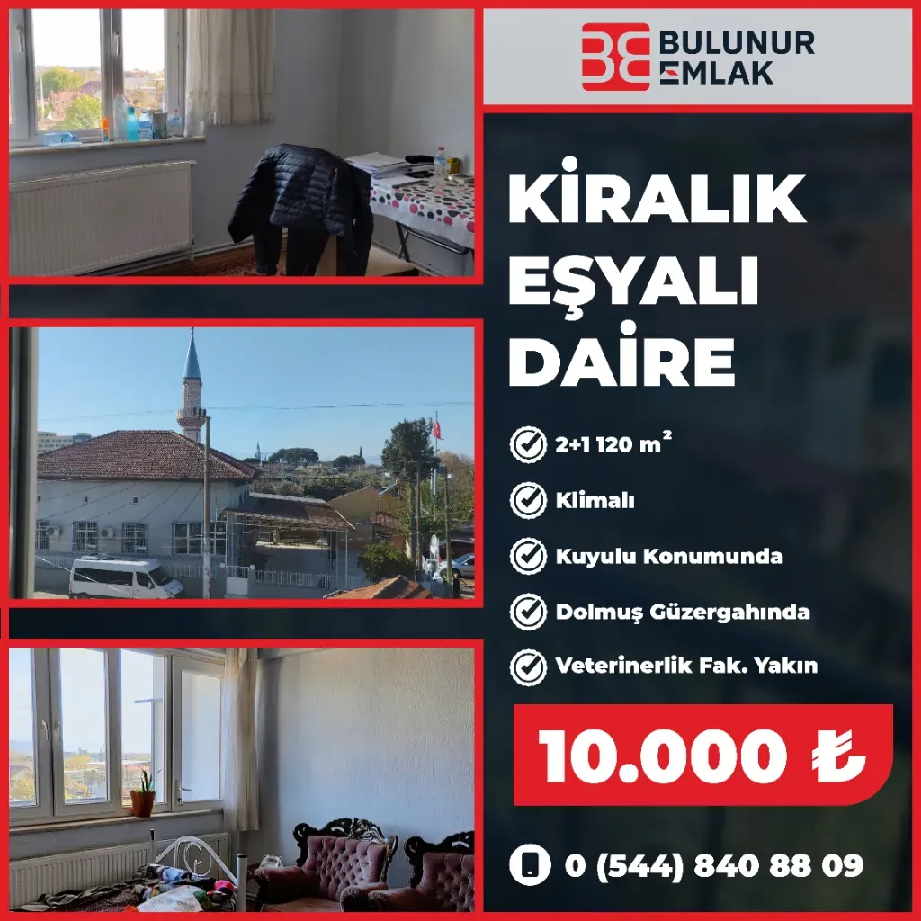 BULUNUR EMLAKTAN KUYULU MAHALLESİNDE KİRALIK DAİRE