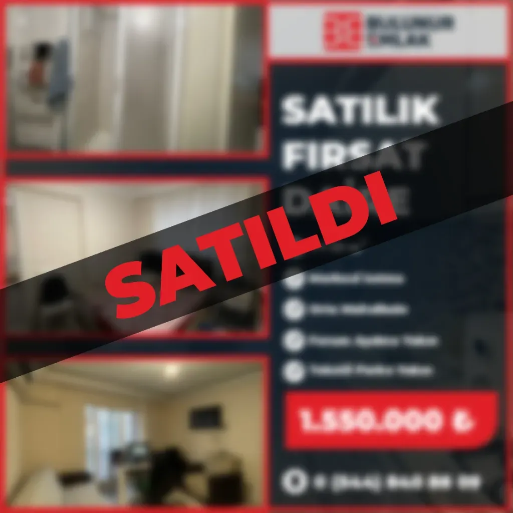 BULUNUR EMLAKTAN ORTA MAHALLEDE 1+1 SATILIK FIRSAT DAİRE