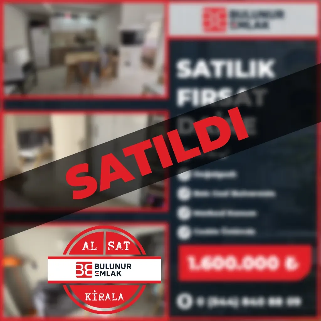 BULUNUR EMLAKTAN BATI GAZİ BULVARINDA SATILIK FIRSAT DAİRE